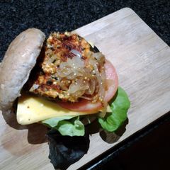 A picture of Mushroom Burgers.