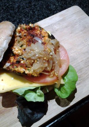 A picture of Mushroom Burgers.