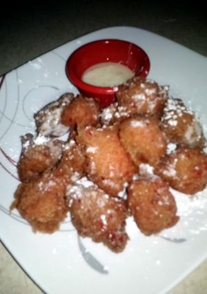 A picture of Strawberry Pancake Puppies.