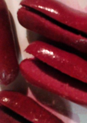 A picture of pickled sausage.
