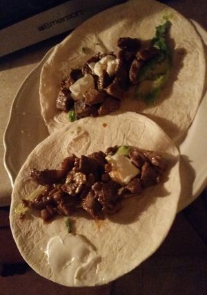 A picture of Steak burrito.
