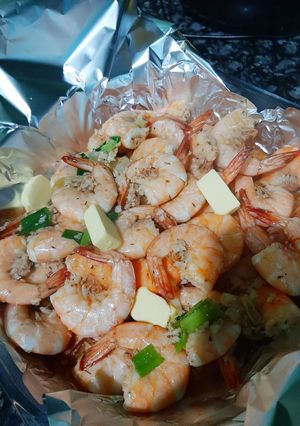 Foto resep Udang Butter bawang Putih keto friendly