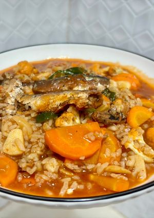 Foto resep Nasi Godhog Sarden