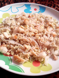 A picture of Egg Bread Mix - A Breakfast Meal.