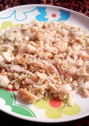 A picture of Egg Bread Mix - A Breakfast Meal.