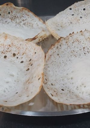 A picture of Appam Without Yeast.