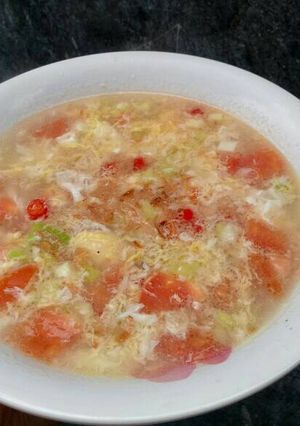 Foto resep Sup Telur Tomat Simple
