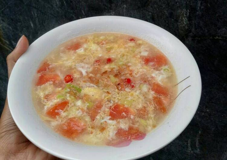 Resep: Sup Telur Tomat Simple Menu Enak Dan Mudah Dibuat