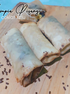 Foto resep Lumpia Pisang Coklat Keju