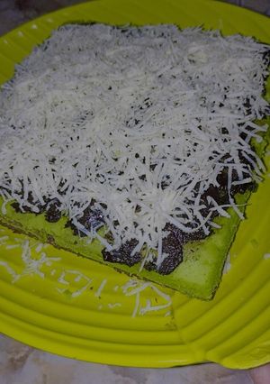 Foto resep Brownies kukus choco pandan keju lumer🤤