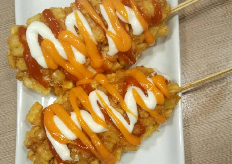 YUK DICOBA! Cara Membuat Pentungan Goblin - French Fries Corndog