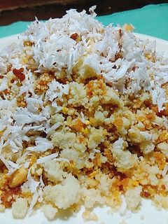 சாமை அரிசி இனிப்பு புட்டு #breakfast செய்முறை முக்கிய புகைப்படம்