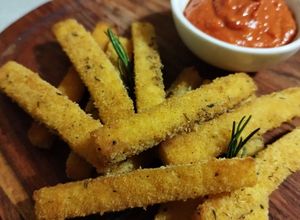 Foto di Sticks di polenta con salsa confit