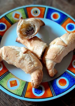 A picture of Chocolate Croissants.