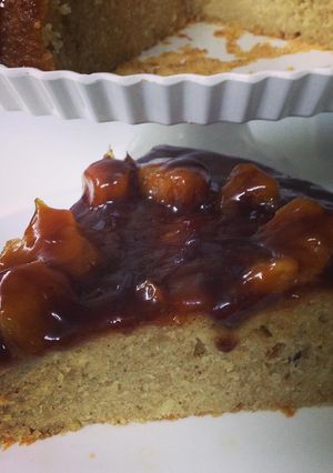 صورة لوصفة كيكة التفاح بصوص الكراميل