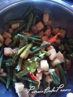 Foto resep Oseng tempe gembus kacang panjang