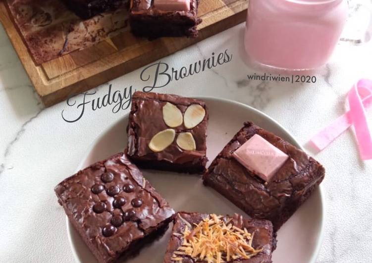 makanan Fudgy Brownies Panggang Jadi, Sempurna