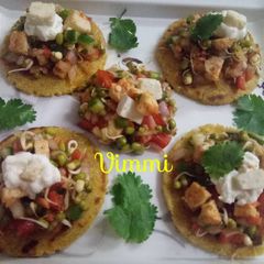 A picture of Sprouts & cheese cottage tortilla.