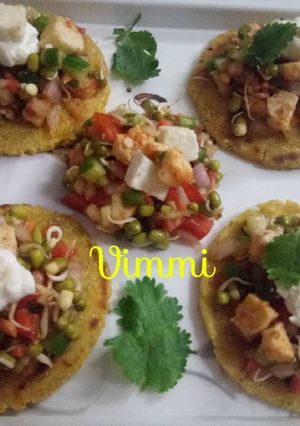 A picture of Sprouts & cheese cottage tortilla.