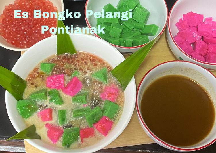 makanan Es Bongko Pelangi Pontianak yang Lezat