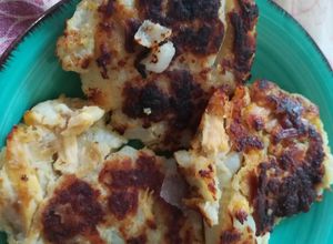 Una foto de Tortitas de patatas con pollo