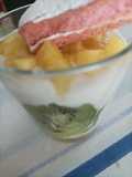 Verrines kiwi ananas