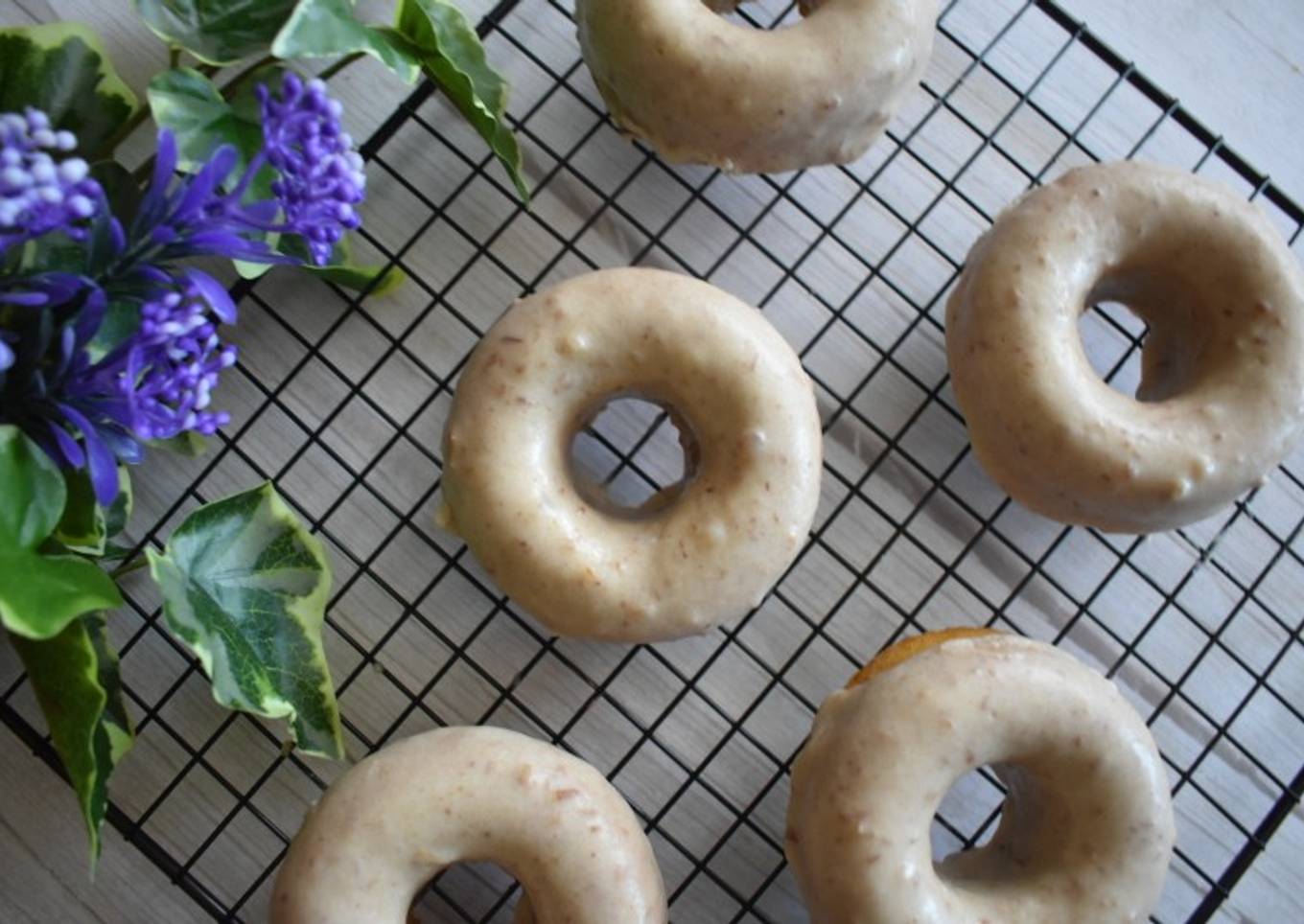 Donuts de calabaza con dulce de leche