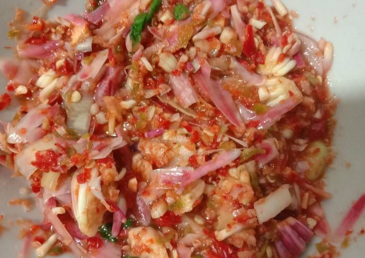 Resep Sambal matah kincung/kecombrang ala-ala sambal lalap home made yang Enak