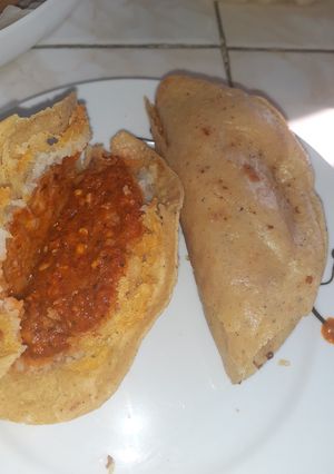 Una foto de Quesadillas fritas de papa