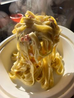 Una foto de Fetuccini caseros