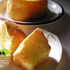 A picture of A Chiffon Cake for Grownup Baked in an Inexpensive Cake Tin.