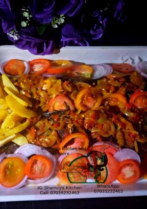 A picture of Baked fish 😋.