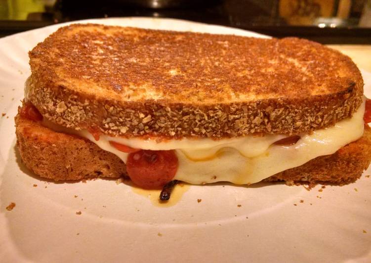 Steps to Make Super Quick Homemade Pizza grilled cheese