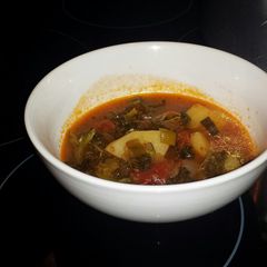 Cabbage and Tomato Soup A picture of Cabbage and Tomato Soup.