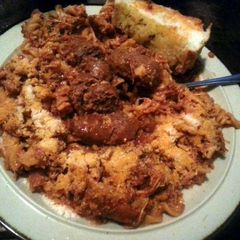 A picture of Extra Hearty Classic Italian Meat Sauce pasta.