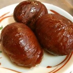 A picture of A Must in the Fall! My Mother's Flavor! Chestnuts Cooked in Their Inner Skins.