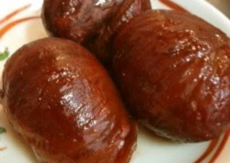 Easy Way to Make Favorite A Must in the Fall! My Mother&#39;s Flavor! Chestnuts Cooked in Their Inner Skins