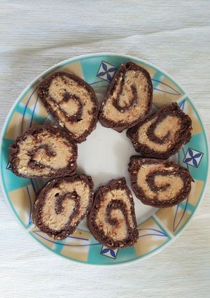 Gesztenyés keksztekercs recept fotója