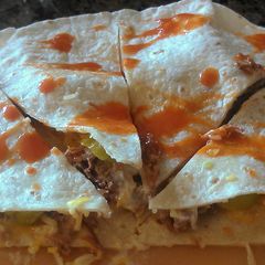 A picture of Chili lime quesadilla time!.