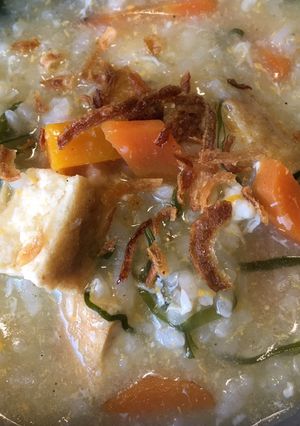 Foto resep Bubur Nasi Sayuran Sehat