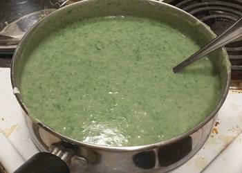 Update, Make Recipe Vichyssoise with Spinach Delicious