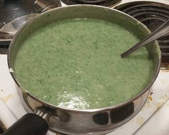 Popular Cuisine Vichyssoise with Spinach Yummy