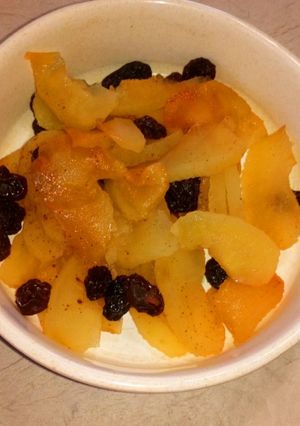 Una foto de Postre fácil de frutas