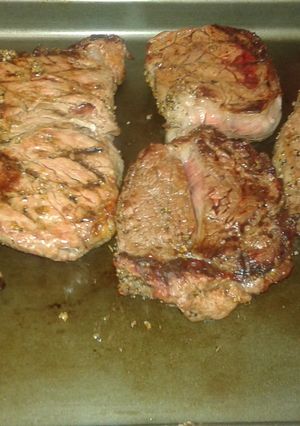 A picture of One Hitter Grilled Montreal Steak!.