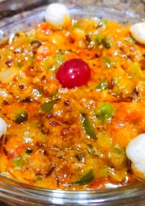 A picture of Peas Fox nuts Curry.