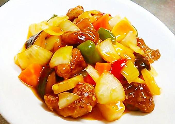 Simple Way to Prepare Award-winning Healthy Sweet and Sour Pork Made Without Deep Frying