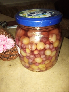 عکسی از دستور ترشی انگورمخلوط