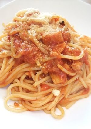A picture of Scallop and Tomato Pasta.