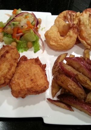 A picture of Japanese Shrimp & Fish Tempura.