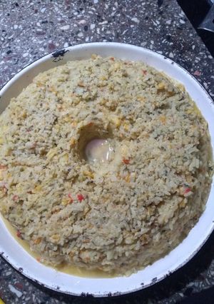 Una foto de Intento de soufflé de arroz y choclo